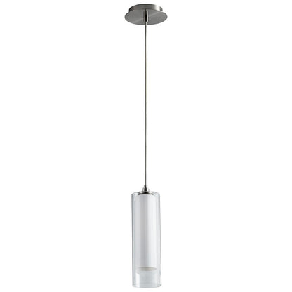 1 Light Pendant, Satin Nickel