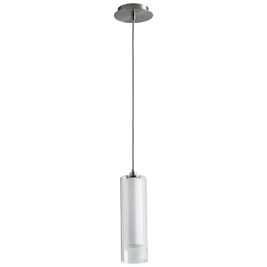 1 Light Pendant, Satin Nickel