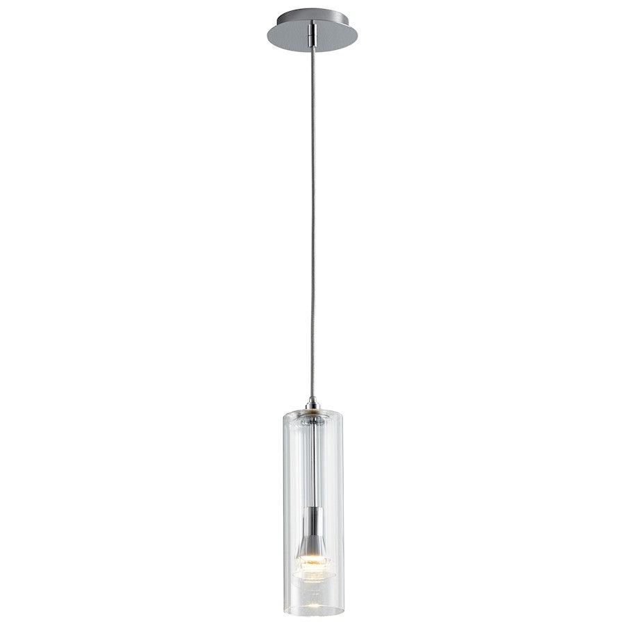 1 Light Pendant, Polished Chrome