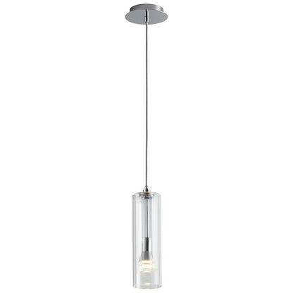 1 Light Pendant, Polished Chrome