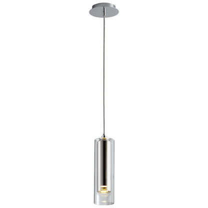 1 Light Pendant, Polished Chrome