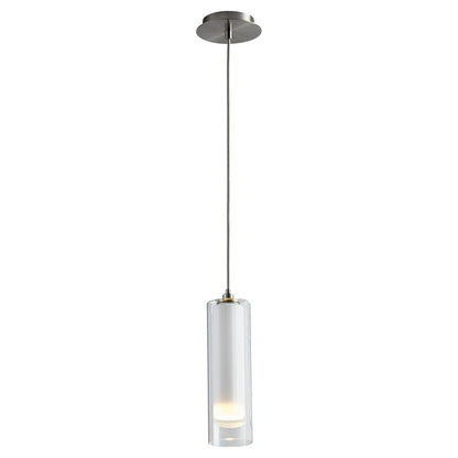 Oxygen Lighting Gratis 2700K Clr/Stn Opal, Satin Nickel