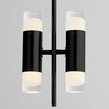 4 Light Pendant, Black