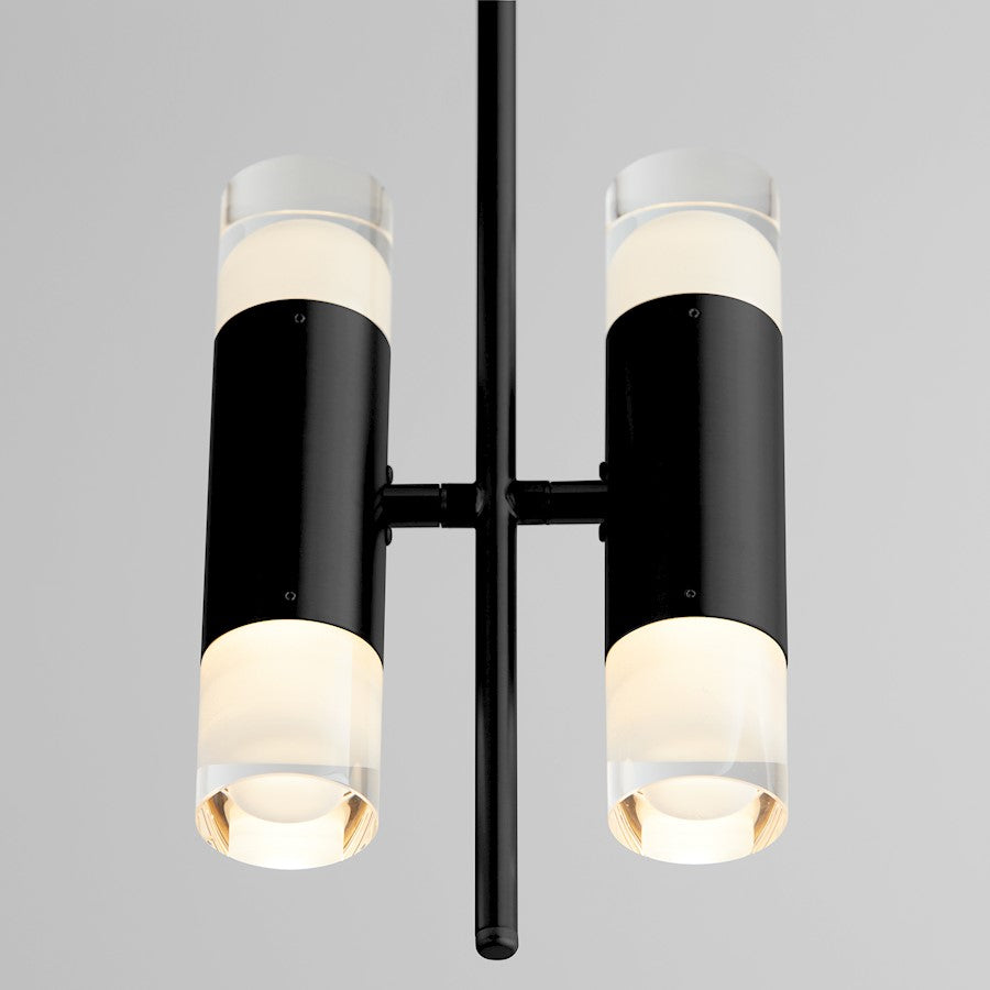 4 Light Pendant, Black