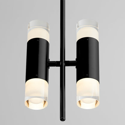 4 Light Pendant, Black