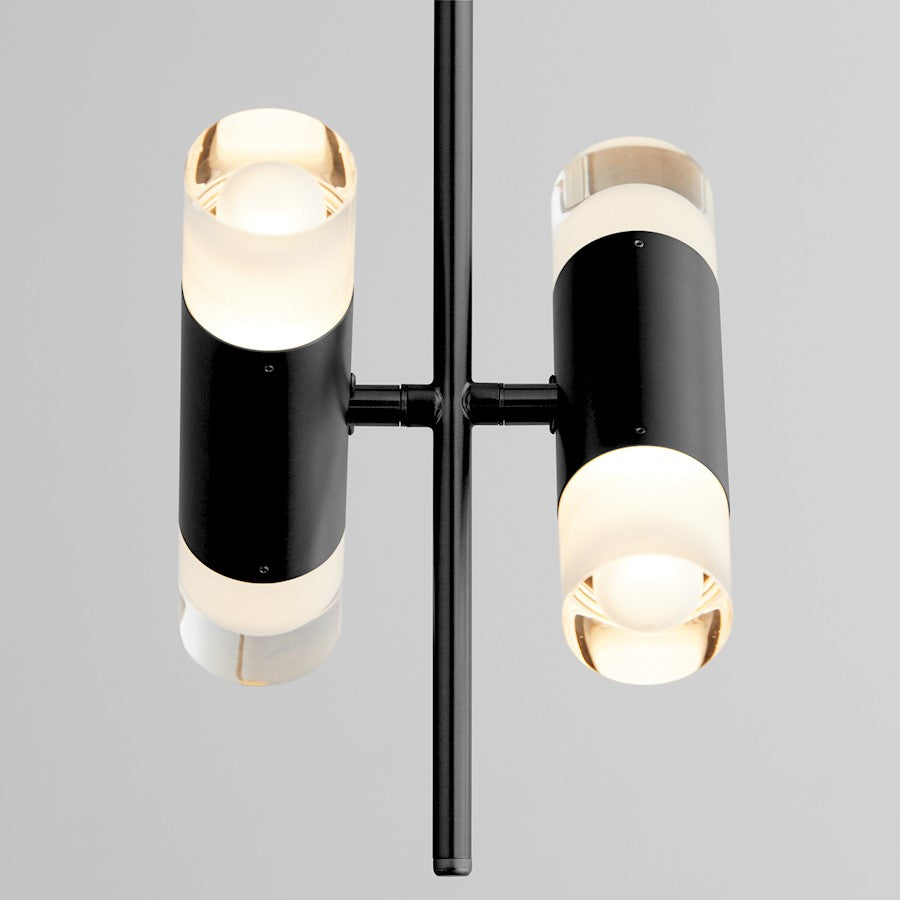 4 Light Pendant, Black
