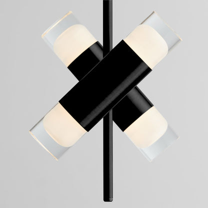 4 Light Pendant, Black