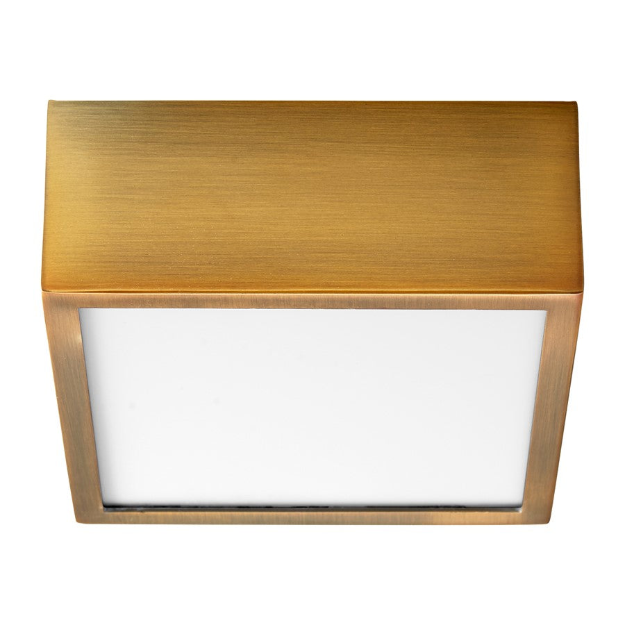 Oxygen Lighting Pyxis 3500K 120V Dim Ceiling Mount, Aged Brass - 3-610-3540