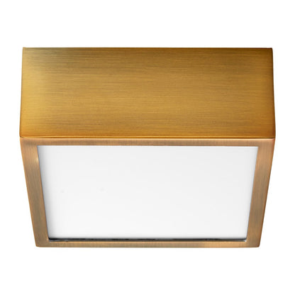 Oxygen Lighting Pyxis 3500K 120V Dim Ceiling Mount, Aged Brass - 3-610-3540