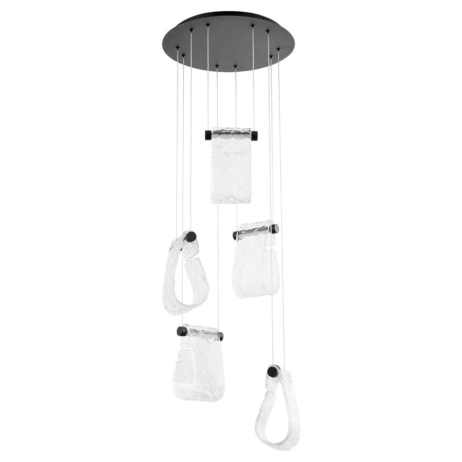Oxygen Lighting Veer 5Lt 5Cct Pendant, Black - 3-6102-15