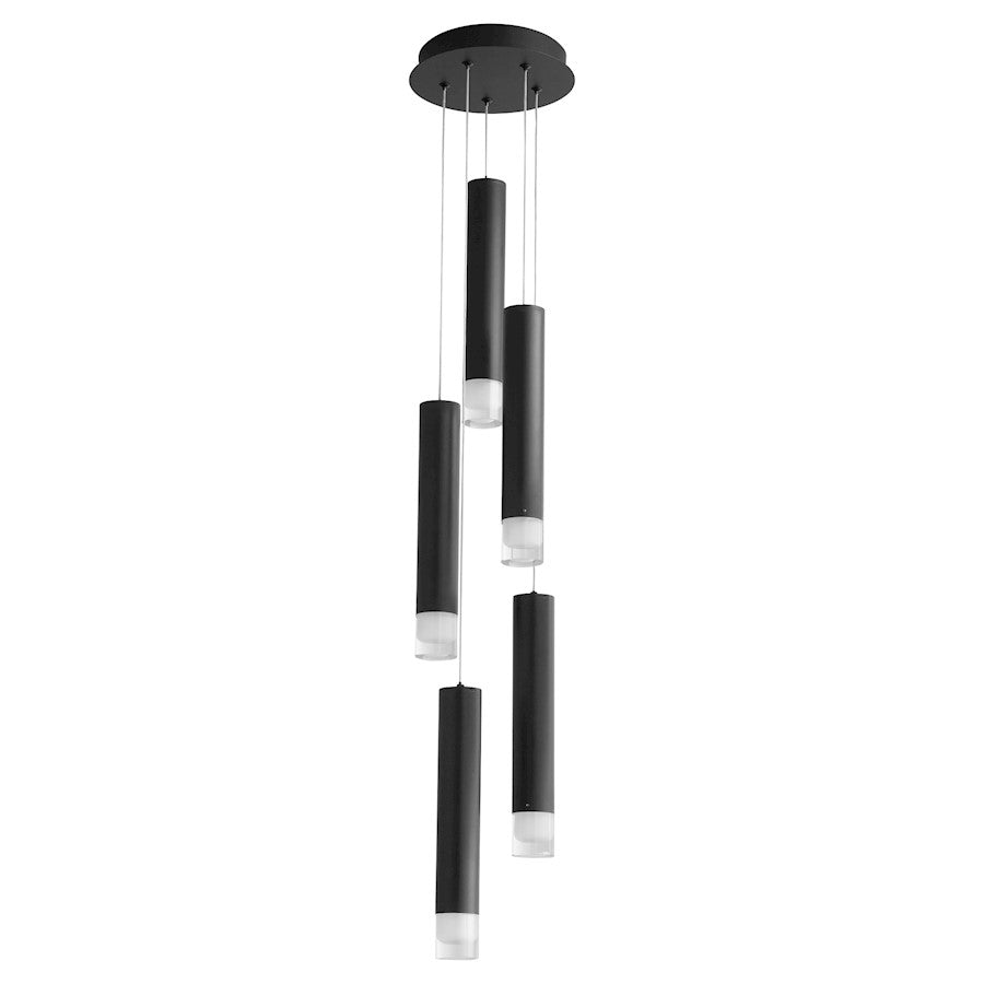 Oxygen Lighting Alarum 5 Light Pendant, Black - 3-6194-15