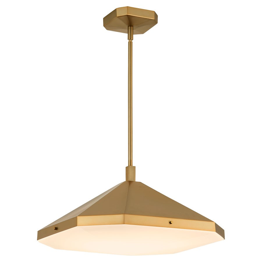 Oxygen Lighting Tempe 5Cct Pendant, Brushed Brass
