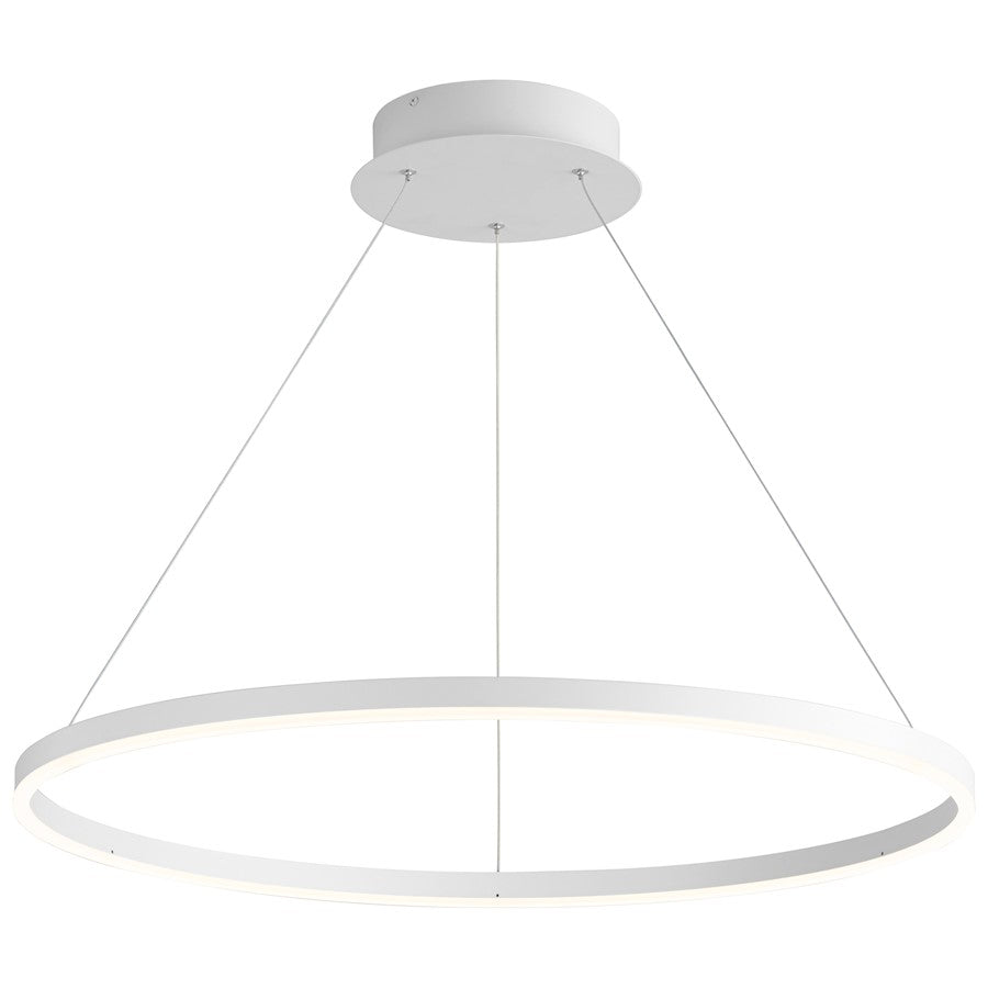 1 Light Pendant, Matte White