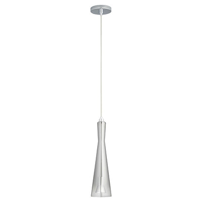 Oxygen Lighting Cornet Smoke Ombre 2700K 120V Pendant, Pol Chrome - 3-651-271314