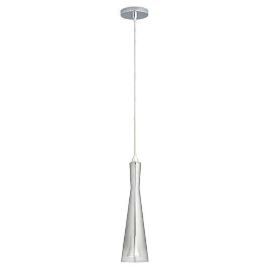 Oxygen Lighting Cornet Smoke Ombre 2700K 120V Pendant, Pol Chrome - 3-651-271314