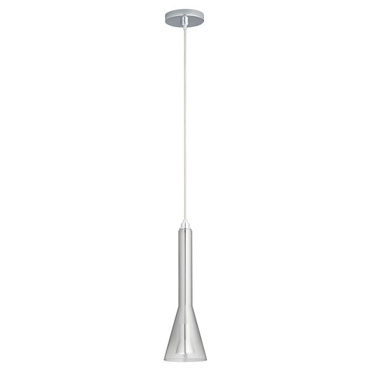 Oxygen Lighting Liberty 2700K Smk Ombre 120V Pendant, Pol Chrome - 3-652-271314