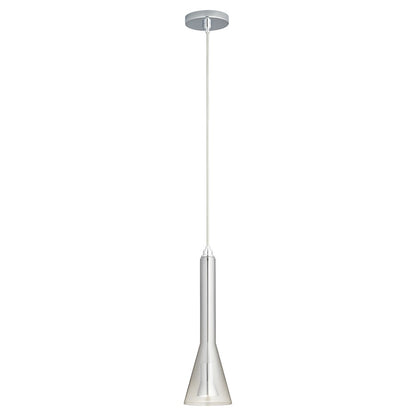 Oxygen Lighting Liberty 2700K Smk Ombre 120V Pendant, Pol Chrome