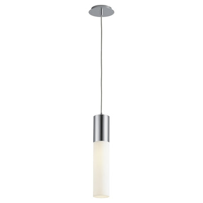 Oxygen Lighting Magnum 3500K Acrylic Pendant 120V, Polished Chrome