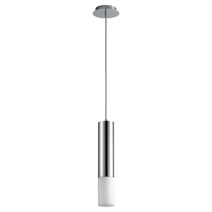 Oxygen Lighting Opus 3500K Glass Pendant 120V, Polished Chrome - 3-654-35114