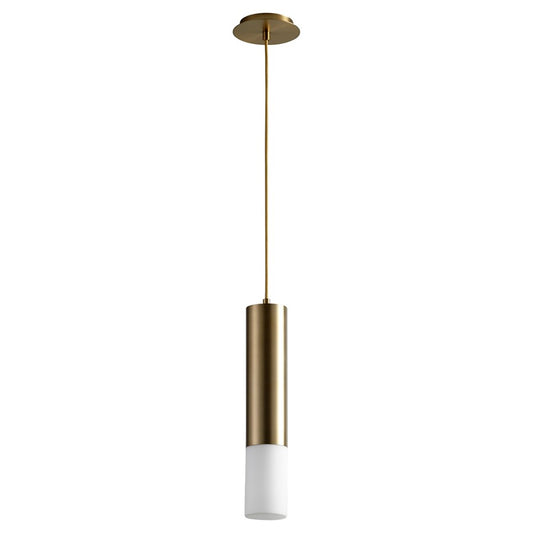 Oxygen Lighting Opus 3500K Glass Pendant 120V, Aged Brass - 3-654-35140