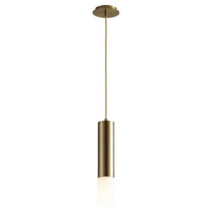 Oxygen Lighting Opus 3500K Glass Pendant 120V, Aged Brass