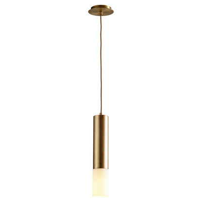 Oxygen Lighting Opus 3500K Acrylic Pendant 120V, Aged Brass