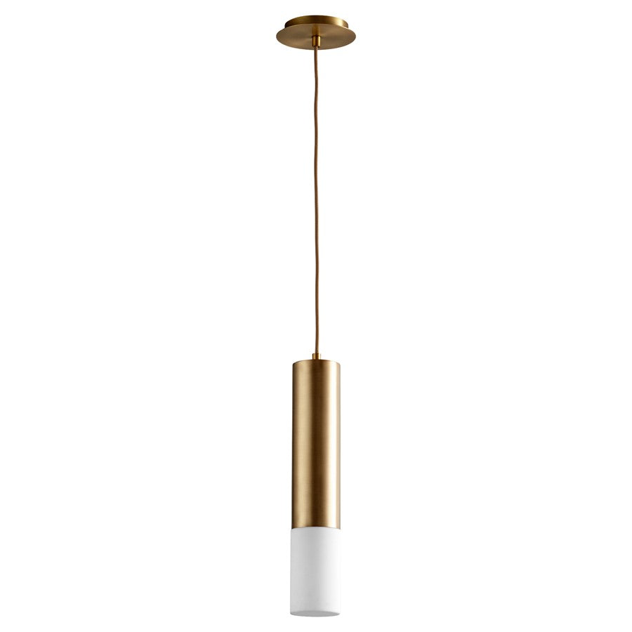 Oxygen Lighting Opus 4000K Acrylic Pendant 120V, Aged Brass - 3-654-4040