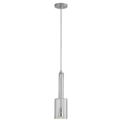 Oxygen Lighting Spindle 2700K Clear 120V Pendant, Polished Chrome