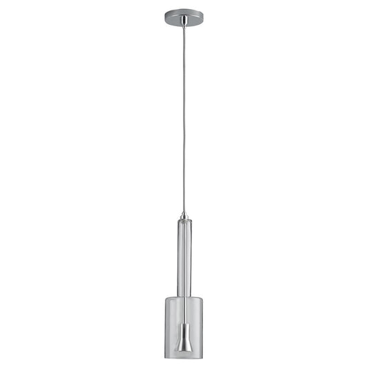 Oxygen Lighting Spindle 3500K Clear 120V Pendant, Polished Chrome - 3-656-3514