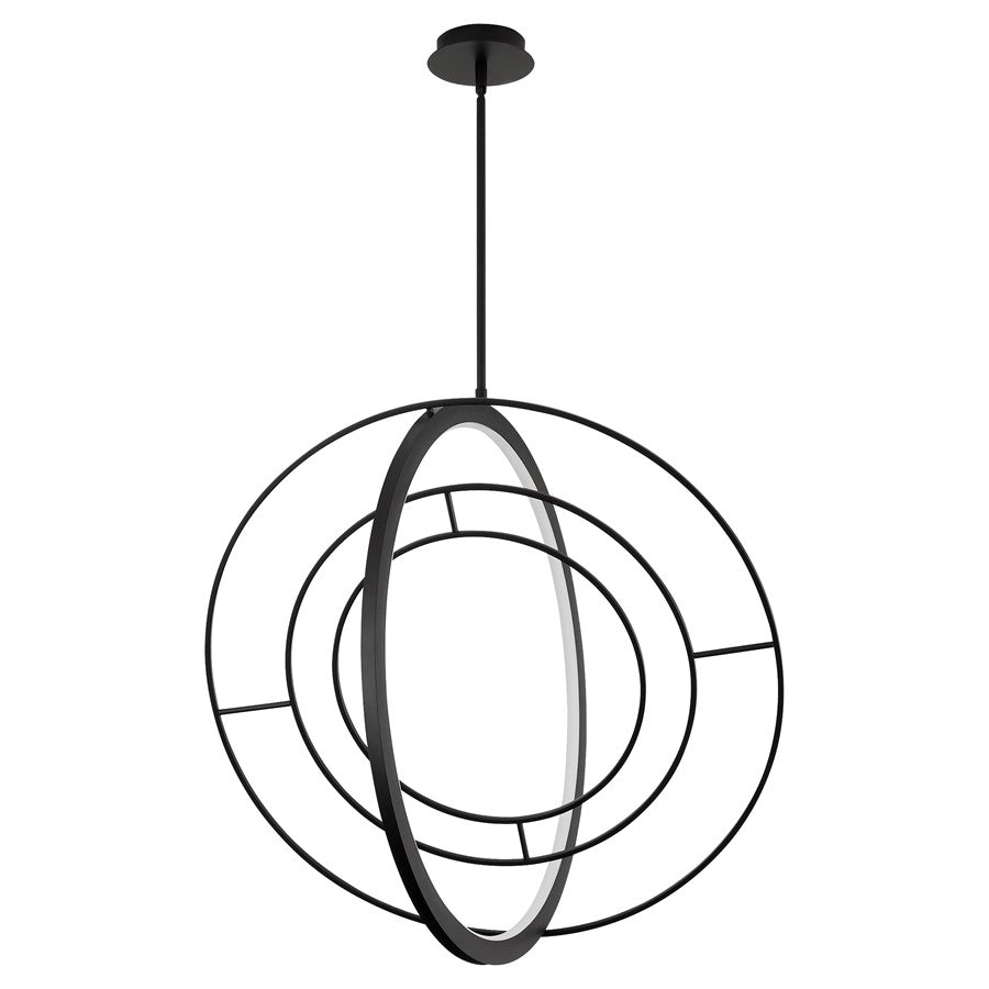 Oxygen Lighting Galilei 29" 5Cct LED Pendant, Black - 3-658-15