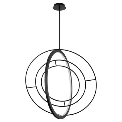 Oxygen Lighting Galilei 29" 5Cct LED Pendant, Black - 3-658-15