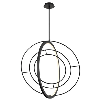 Oxygen Lighting Galilei 29" 5Cct LED Pendant, Black