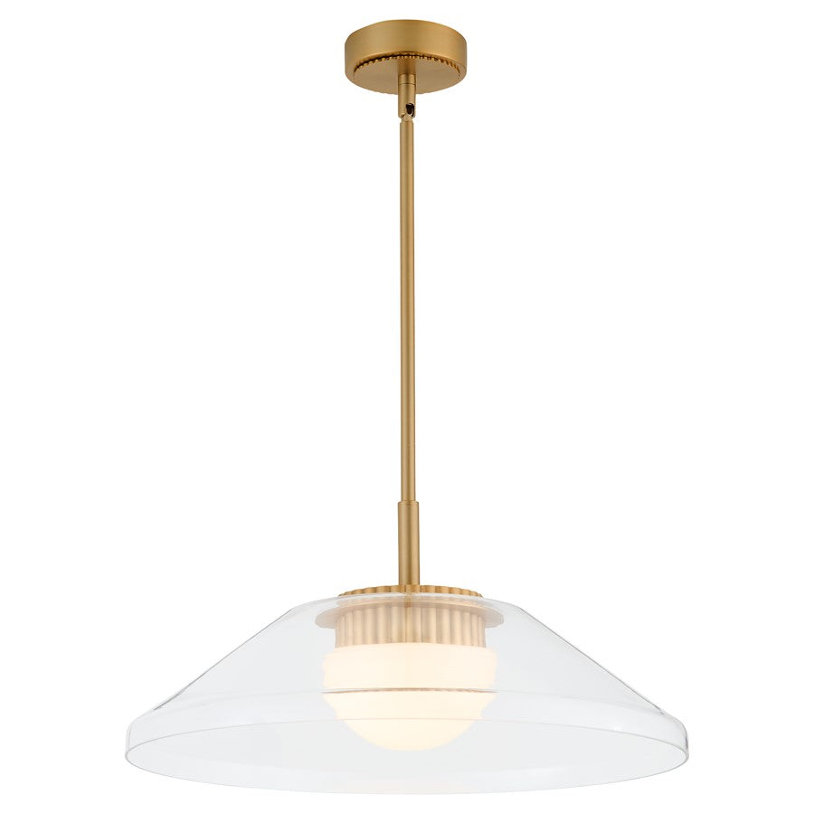 Oxygen Lighting Eros 5Cct Pendant, Brushed Brass