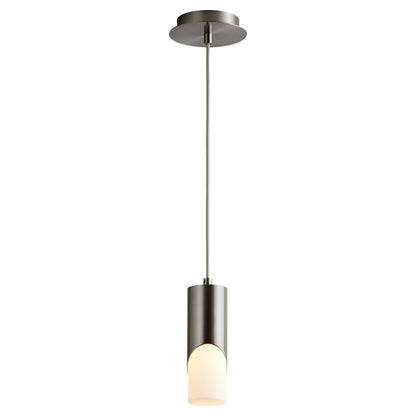 Oxygen Lighting Ellipse 4000K Short Pendant 2.75 Glass/Nickel