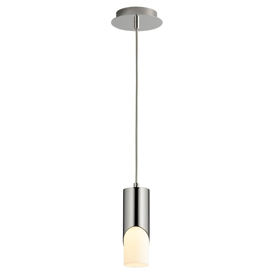 Oxygen Lighting Ellipse 4000K Short Pendant 2.75 Acrylic/P Nickel