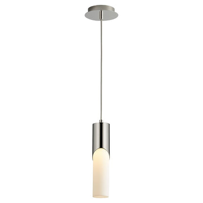 Oxygen Lighting Ellipse 2700K Tall Pendant, 2.75 Acrylic/P Nickel