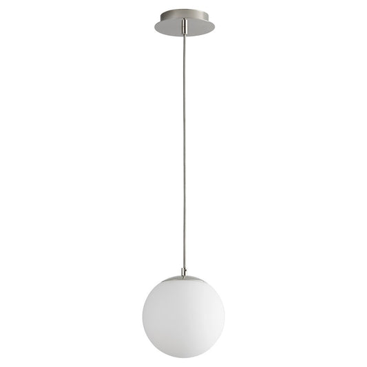 Oxygen Lighting Luna 4000K 8" 120V Pendant, Polished Nickel - 3-671-4020