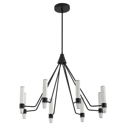 Oxygen Lighting Ethos 8Lt Cct Chandelier, Black - 3-6714-15