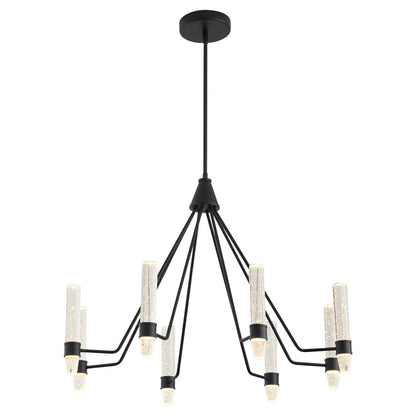 Oxygen Lighting Ethos 8Lt Cct Chandelier, Black