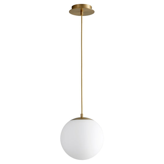 Oxygen Lighting Luna 2700K 10" 120V Pendant, Aged Brass - 3-672-2740