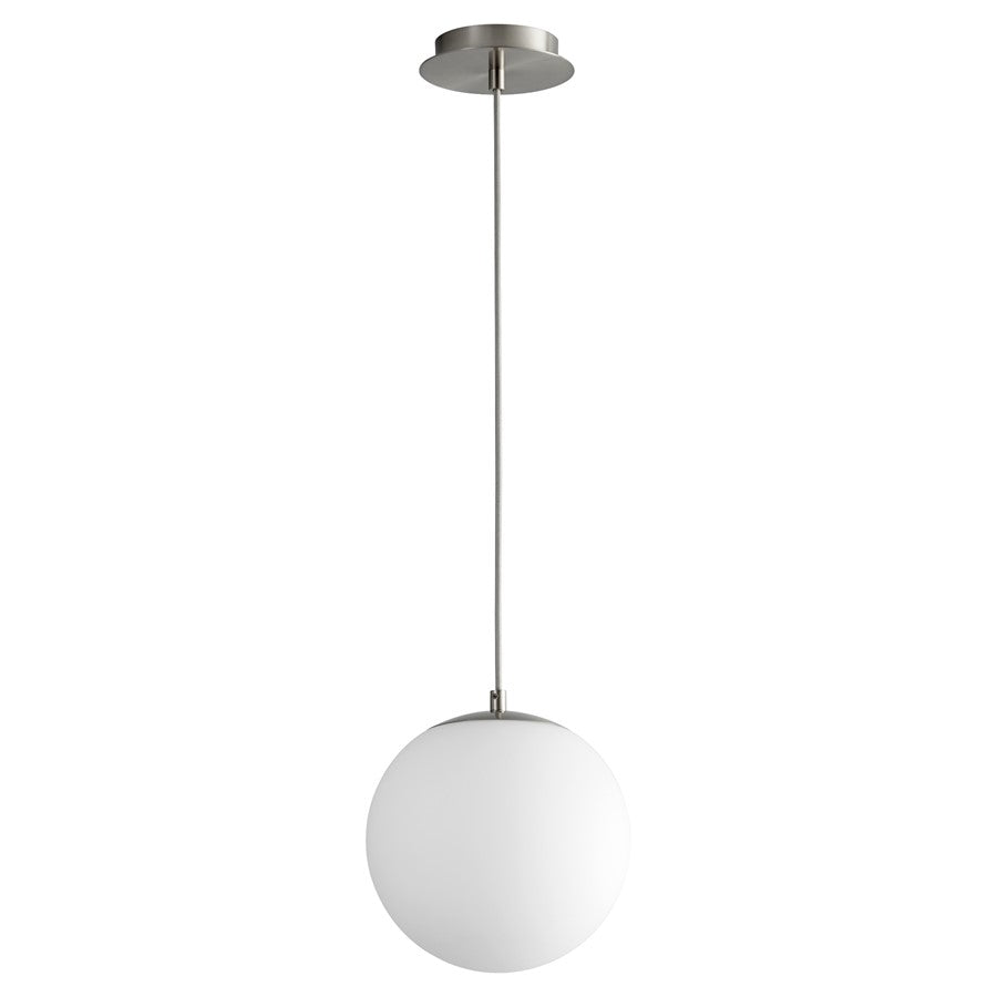 Oxygen Lighting Luna 3500K 10" 120V Pendant, Satin Nickel - 3-672-3524