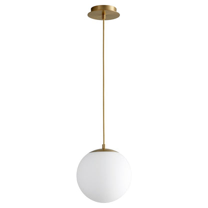 Oxygen Lighting Luna 4000K 10" 120V Pendant, Aged Brass - 3-672-4040