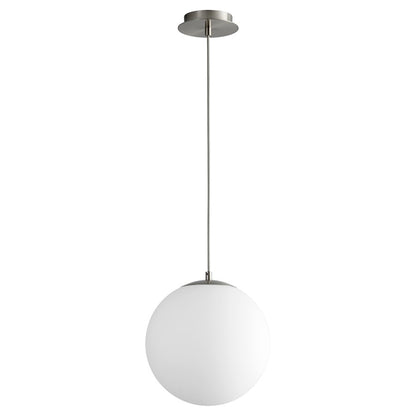 Oxygen Lighting Luna 2700K 12" 120V Pendant, Satin Nickel - 3-673-2724