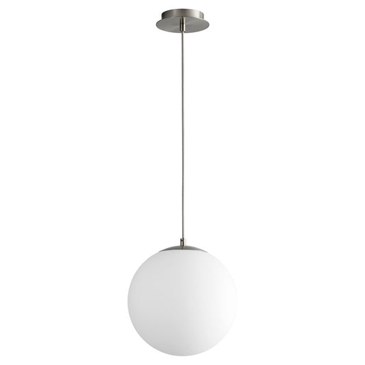 Oxygen Lighting Luna 3500K 12" 120V Pendant, Satin Nickel - 3-673-3524