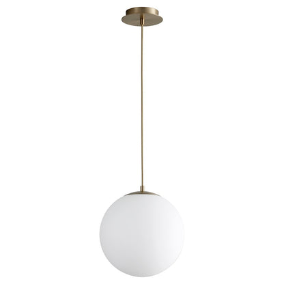 Oxygen Lighting Luna 4000K 12" 120V Pendant, Aged Brass - 3-673-4040