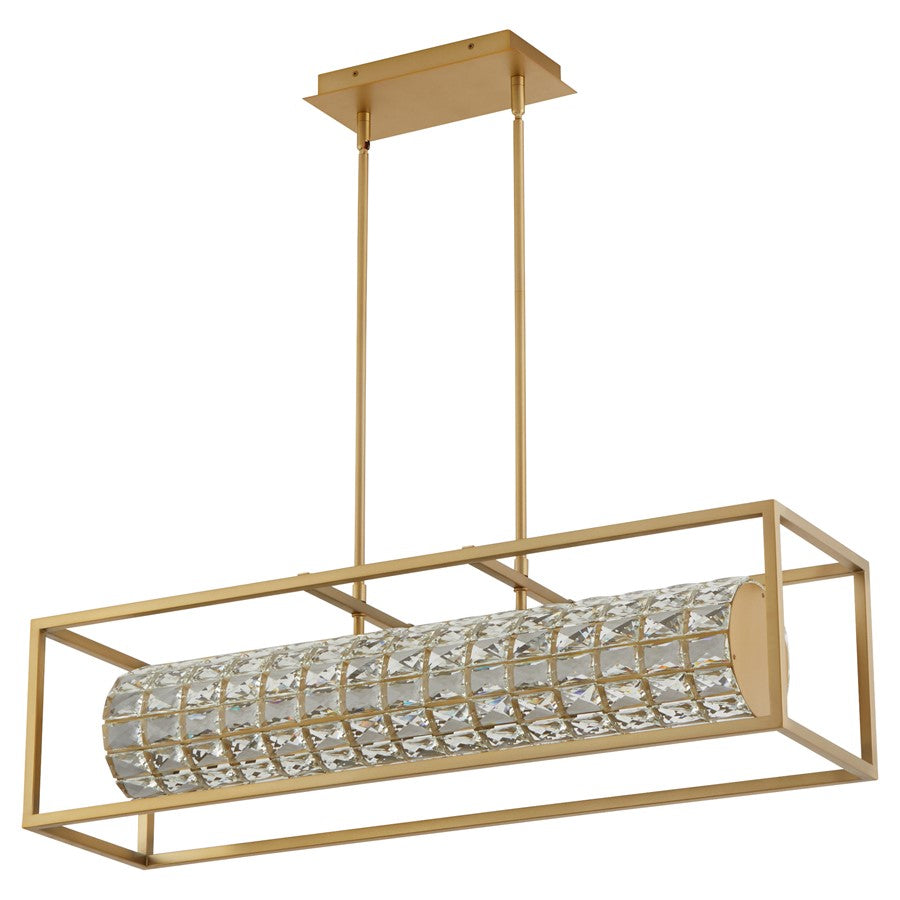 Oxygen Lighting Élan 36" Cct Linear Pendant, Aged Brass - 3-676-40
