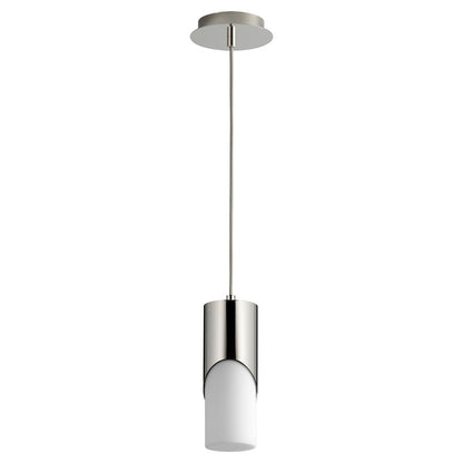 Oxygen Lighting Ellipse 4000K Short Pendant 3.5 Glass/Pol Nickel - 3-677-40120