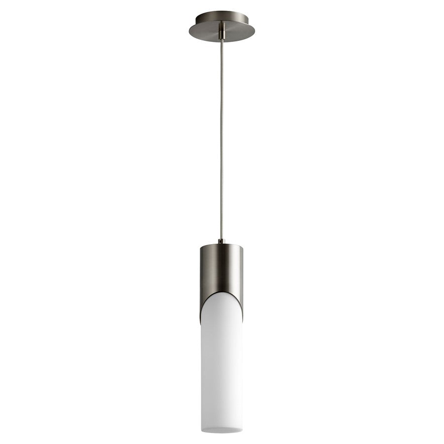 Oxygen Lighting Ellipse 2700K Tall Pendant, 3.5 Glass/Satin Nickel - 3-678-27124
