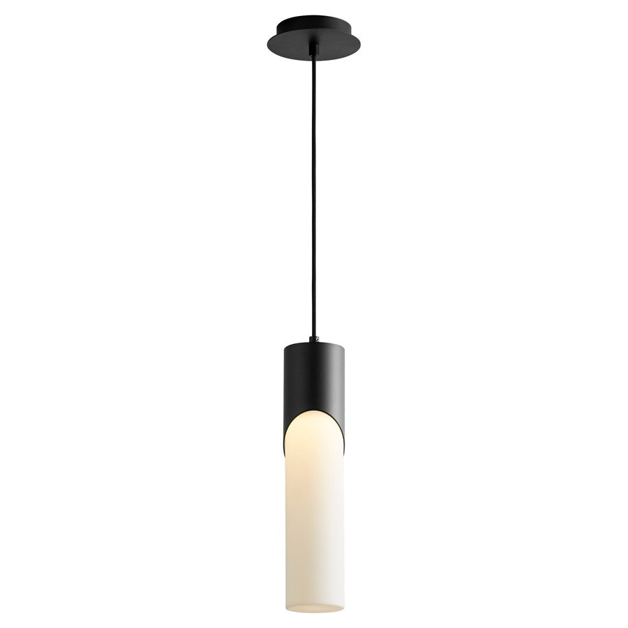 Oxygen Lighting Ellipse 2700K Tall Pendant, 3.5 Acrylic/Black