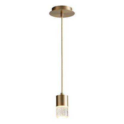 Oxygen Lighting Spirit 5" Pendant 2700K, Aged Brass
